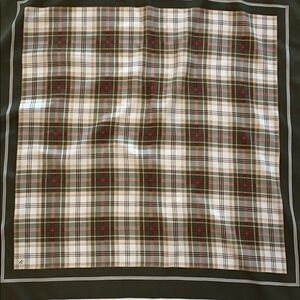 Harrods  Knightsbridge pure silk plaid scarf
